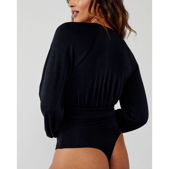 Free People Black Long Sleeve Bodysuit - Picture 4 of 9